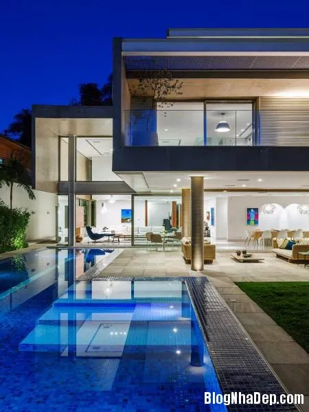 Hình 2 thiết kế nhà đẹp với sự sáng tạo trong không gian MG Residence   Nhà hiện đại nằm ở ngoại ô Brazil